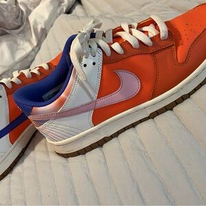 Nike Dunk Low Orange and Pink Sneakers